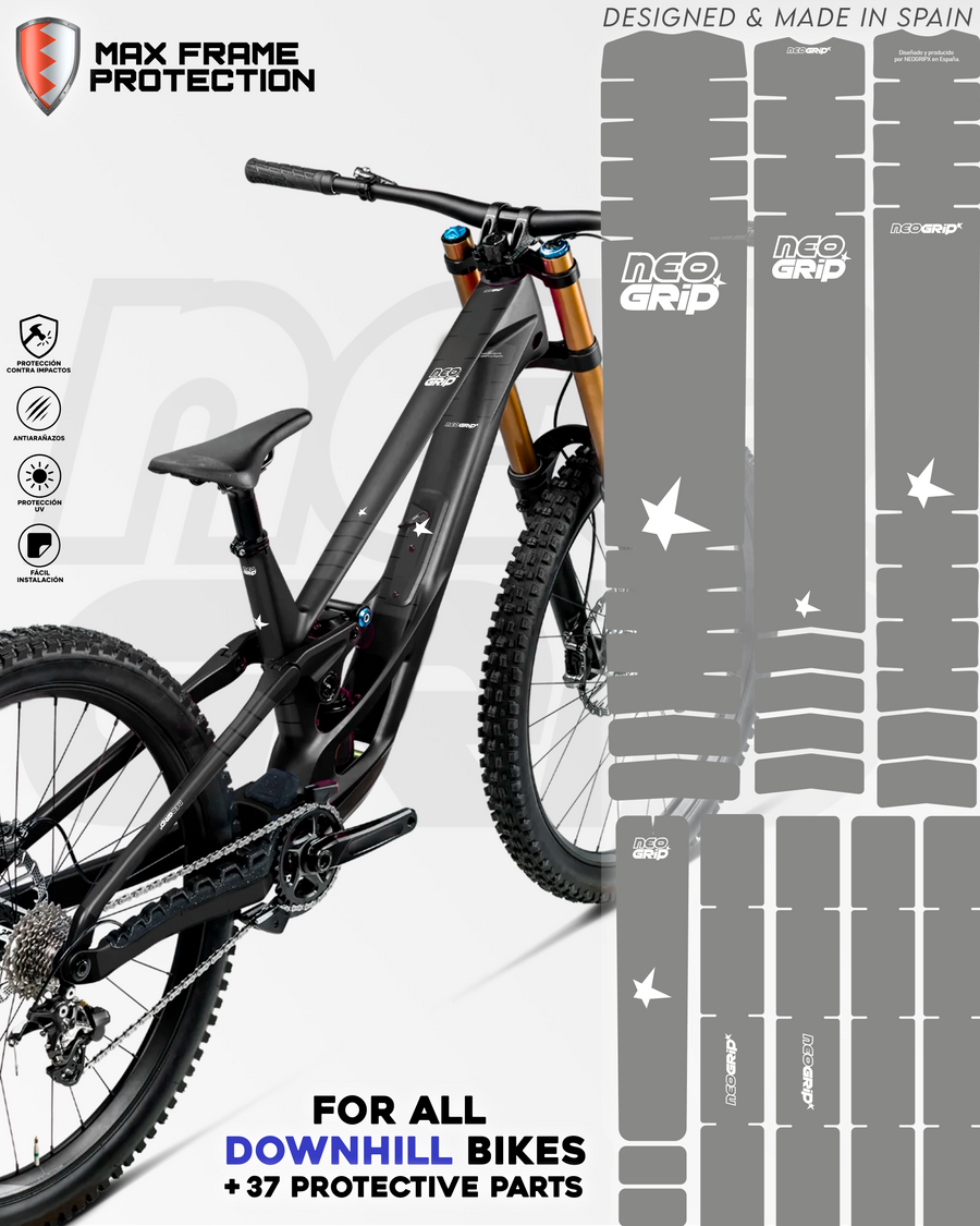 Kit Protector de Cuadro Transparente — Bici de Descenso