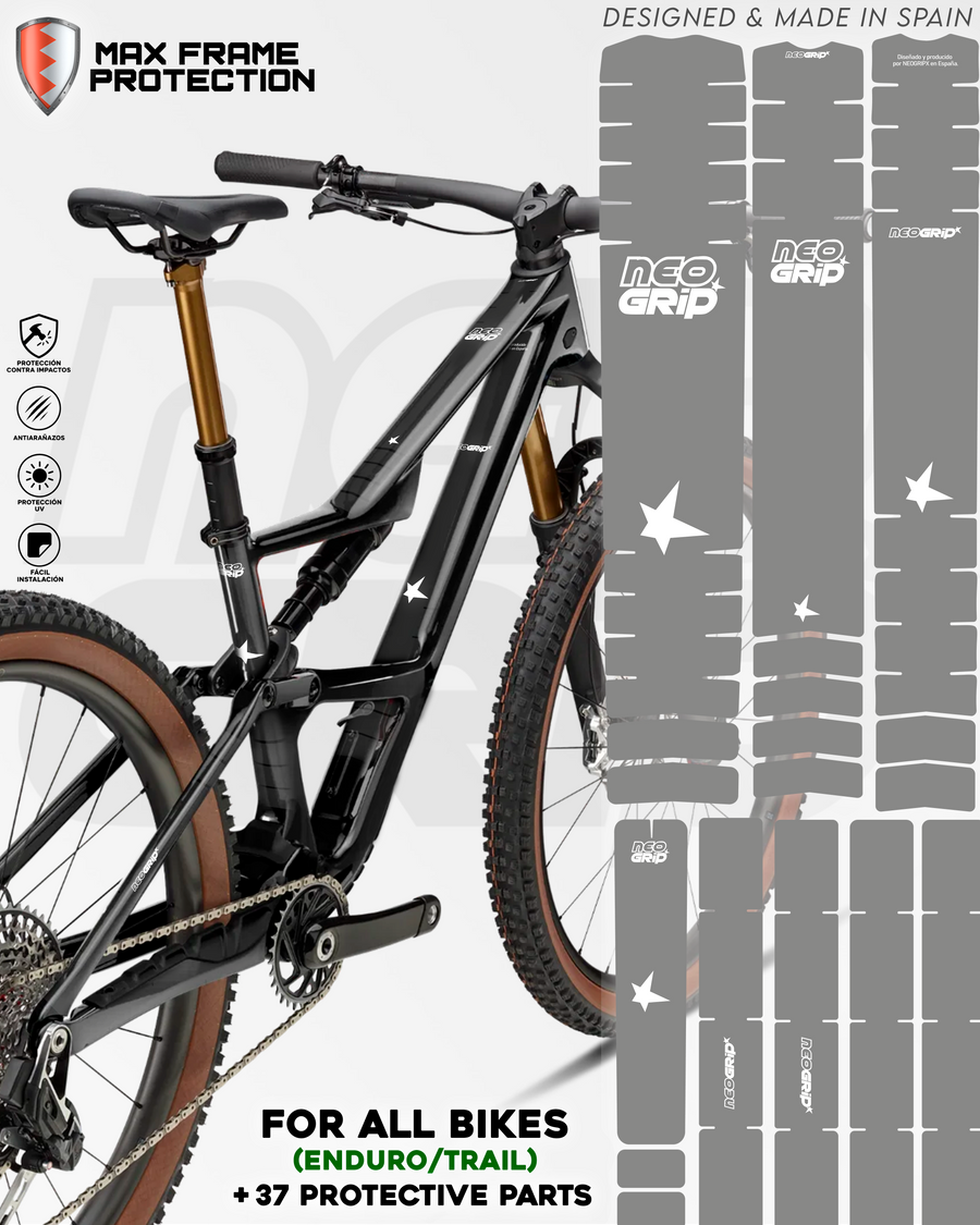 Kit Protector de Cuadro Transparente — Bici de Enduro/Trail