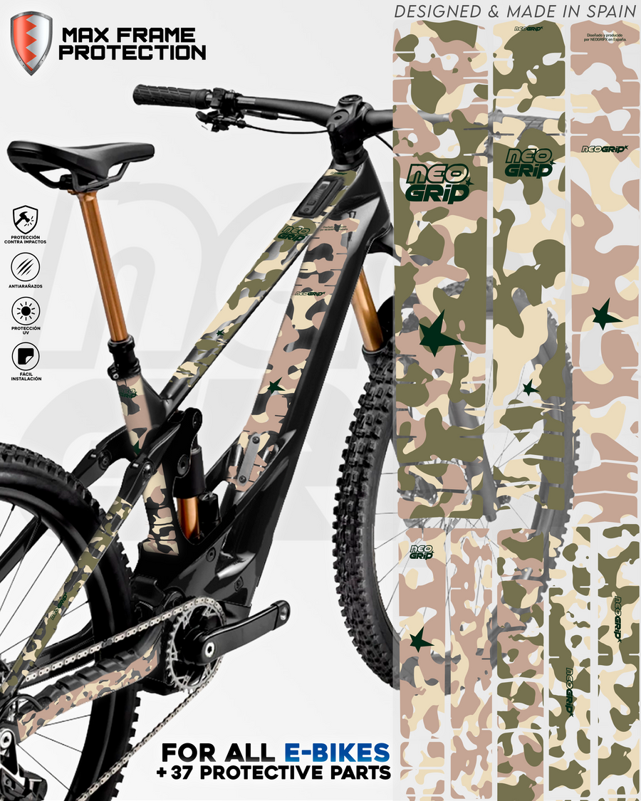 Kit Protector de Cuadro — Camuflaje Arena
