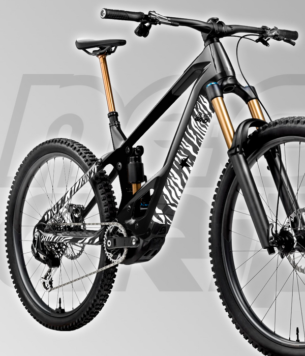 Kit Protector de Cuadro "Zebra" Blanco — eBike & eMTB
