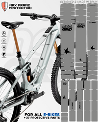Kit Protector de Cuadro Transparente (Logo Negro) — eBike & eMTB