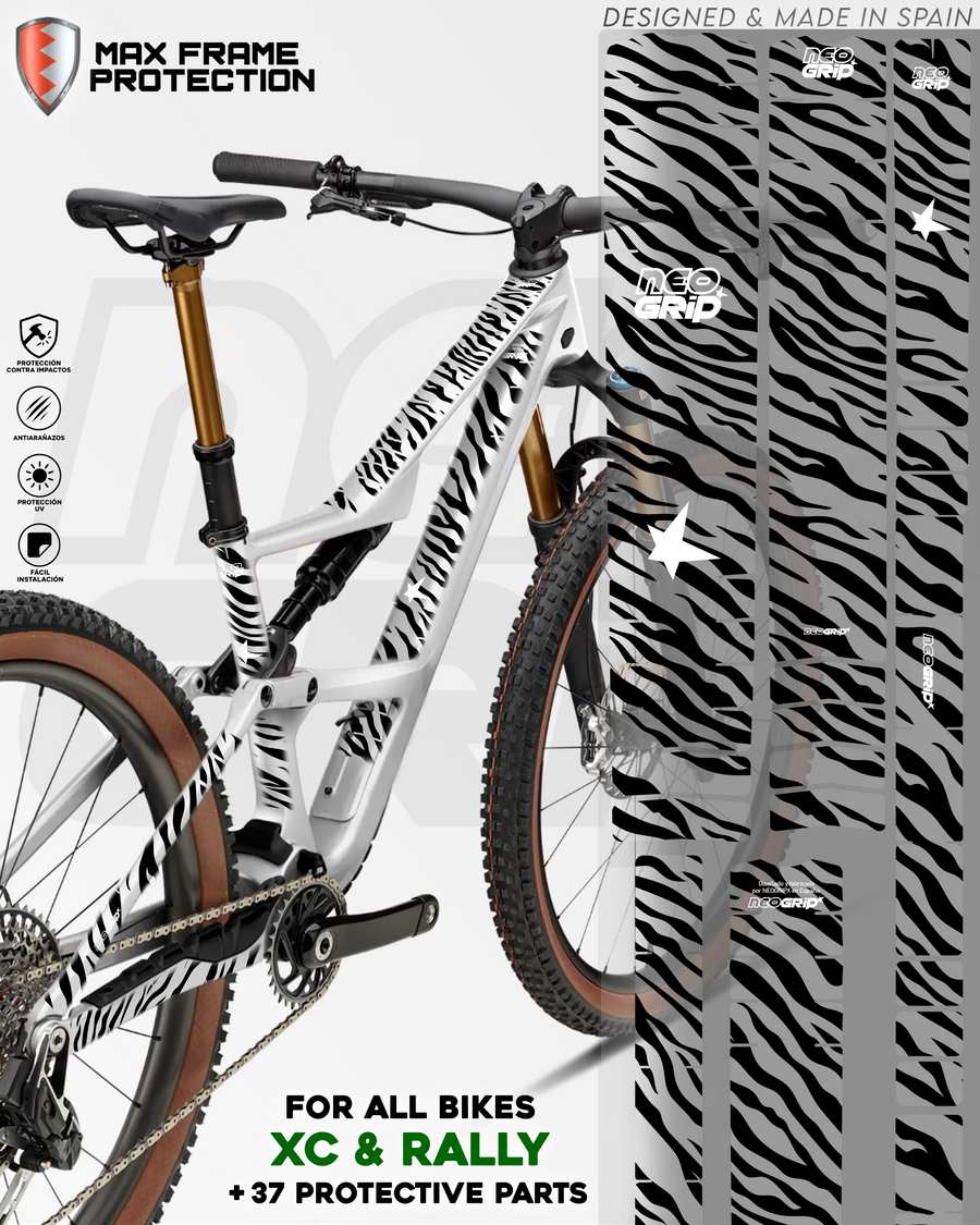 Kit Protector de Cuadro "Zebra" — Bici de XC